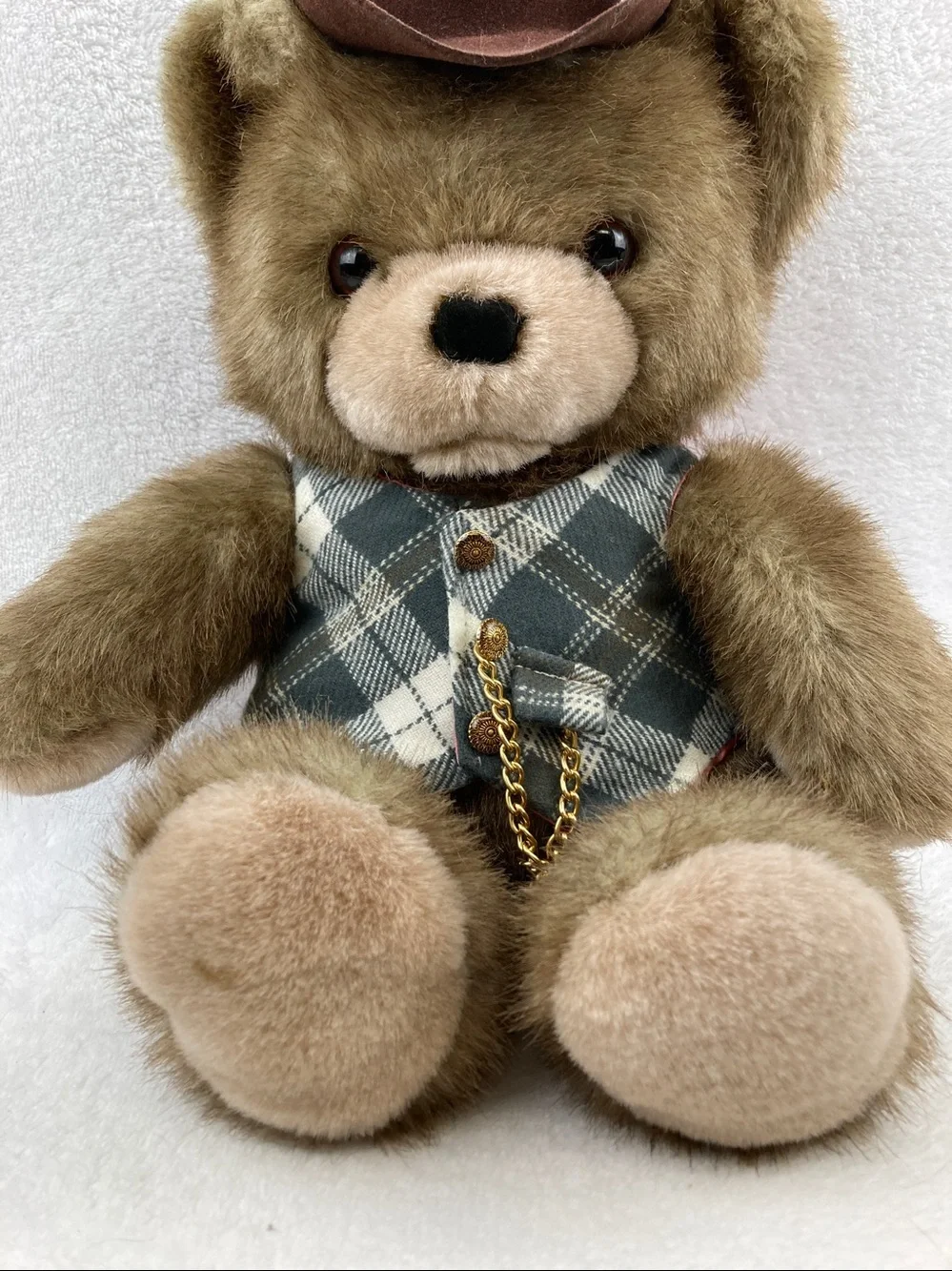 VTG Applause Chaz Brown Gentleman Cowboy Teddy Bear Plush Stuffed Animal Toy 16”